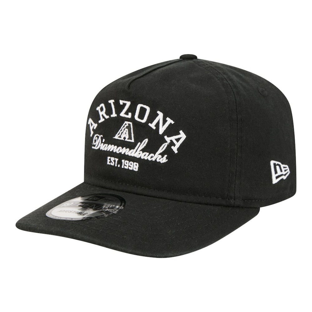 Black Arizona Diamondbacks New Era Stacked 19TWENTY Adjustable Hat