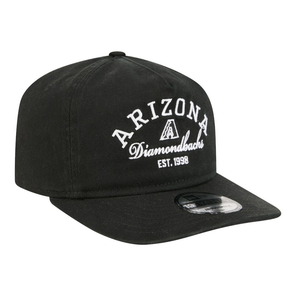 Black Arizona Diamondbacks New Era Stacked 19TWENTY Adjustable Hat