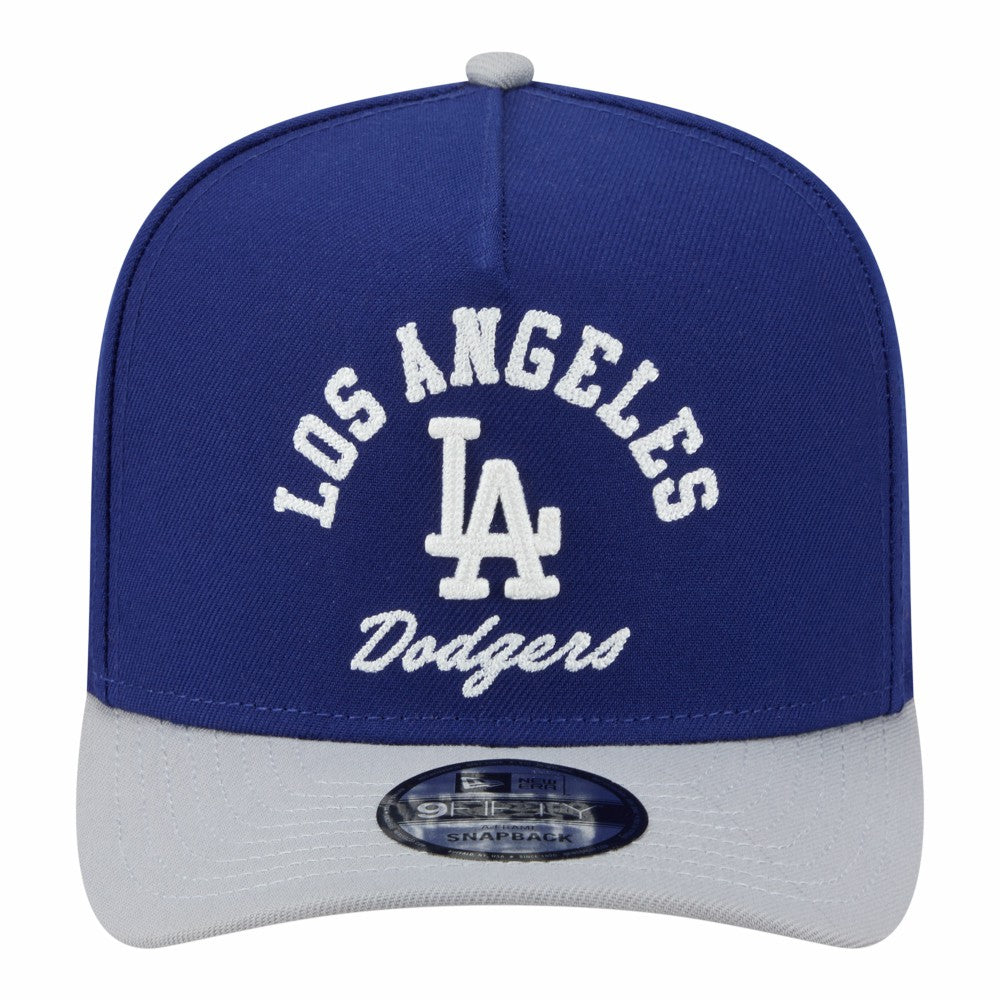 Royal/Gray Los Angeles Dodgers New Era Arched A-Frame 9FIFTY Adjustable Hat