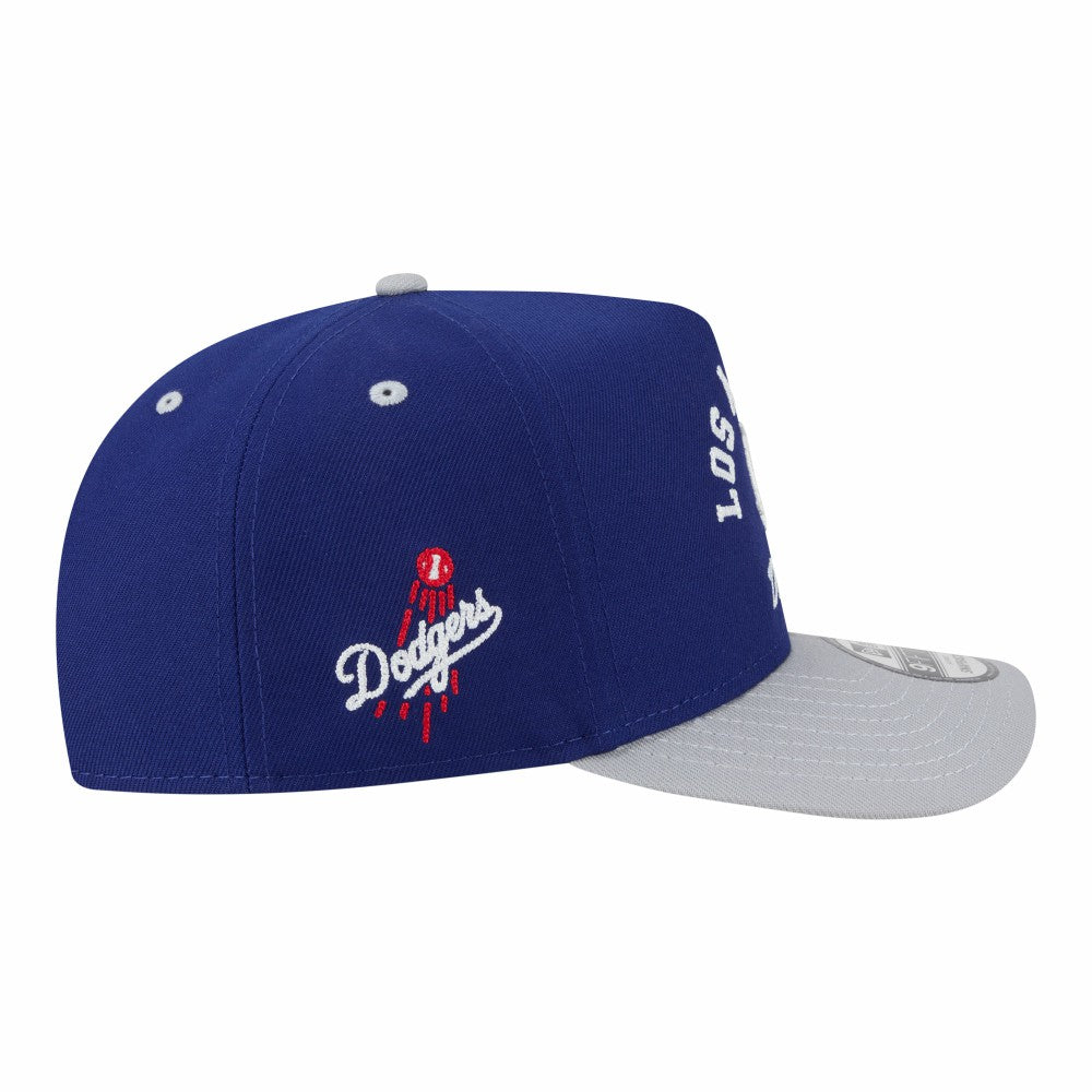 Royal/Gray Los Angeles Dodgers New Era Arched A-Frame 9FIFTY Adjustable Hat
