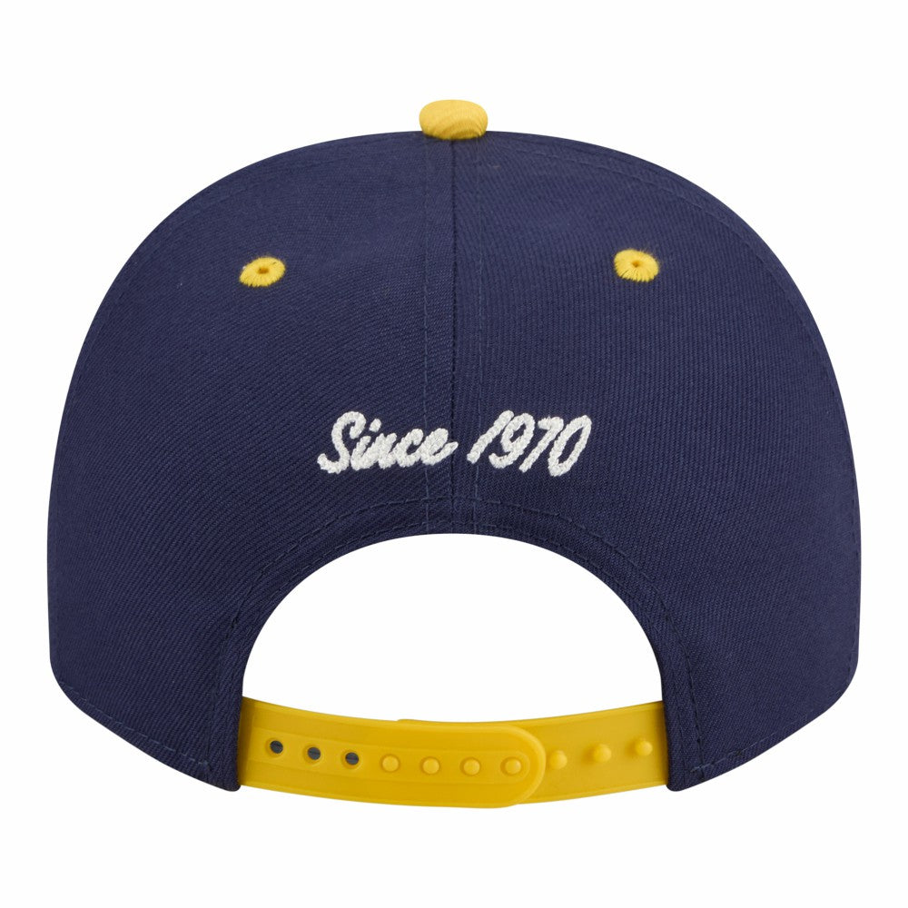 Navy/Gold Milwaukee Brewers New Era Arched A-Frame 9FIFTY Adjustable Hat
