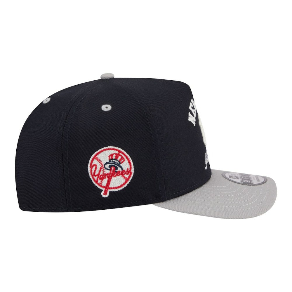 Navy New York Yankees New Era Arched A-Frame 9FIFTY Adjustable Hat