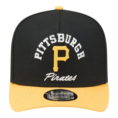 Black/Gold Pittsburgh Pirates New Era Arched A-Frame 9FIFTY Adjustable Hat
