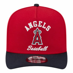 Red/Navy Los Angeles Angels New Era Arched A-Frame 9FIFTY Adjustable Hat