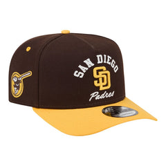 Brown/Gold San Diego Padres New Era Arched A-Frame 9FIFTY Adjustable Hat