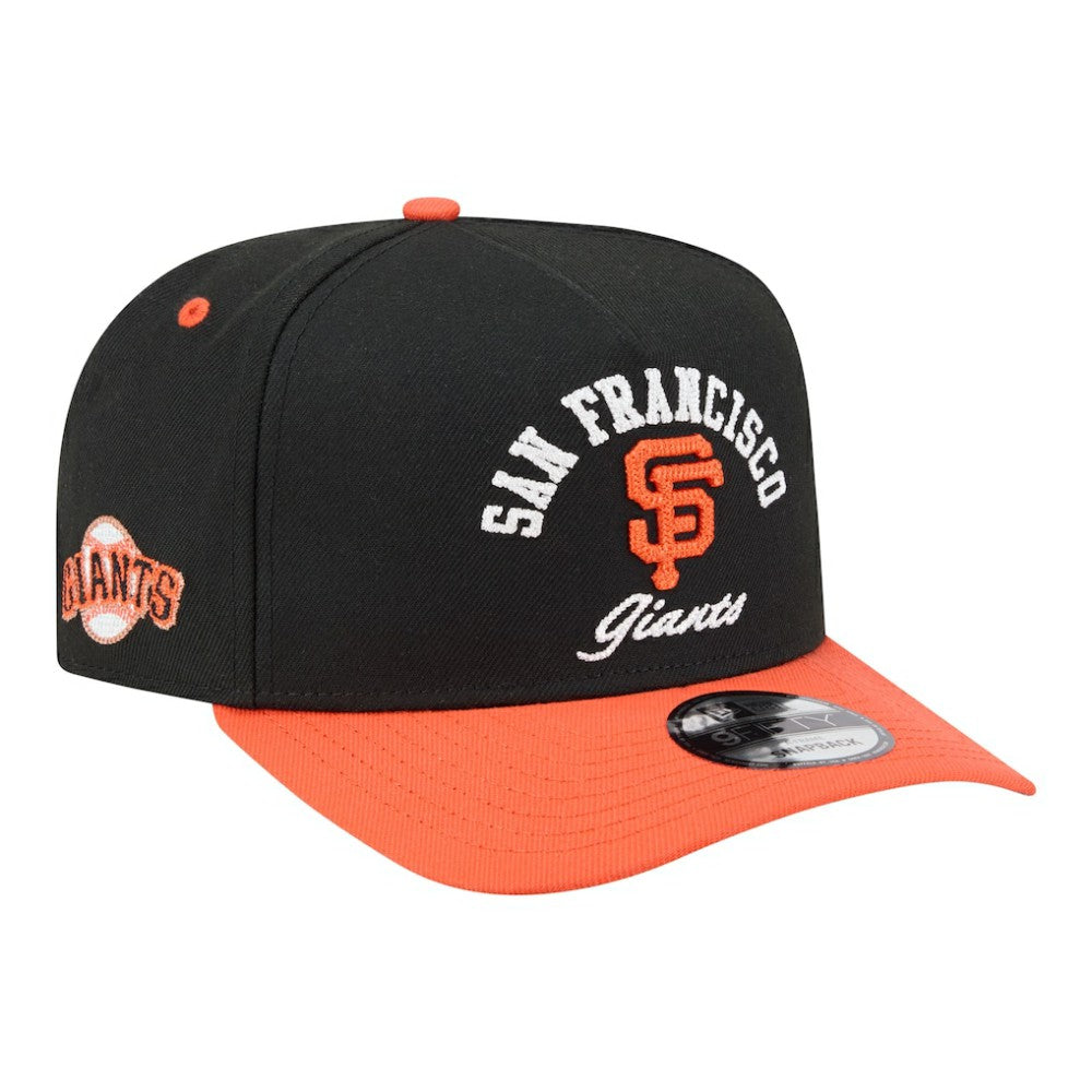 Black/Orange San Francisco Giants New Era Arched A-Frame 9FIFTY Adjustable Hat