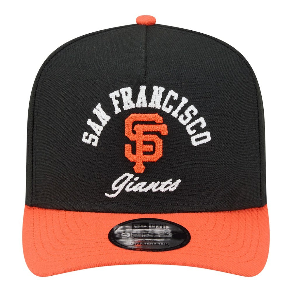 Black/Orange San Francisco Giants New Era Arched A-Frame 9FIFTY Adjustable Hat