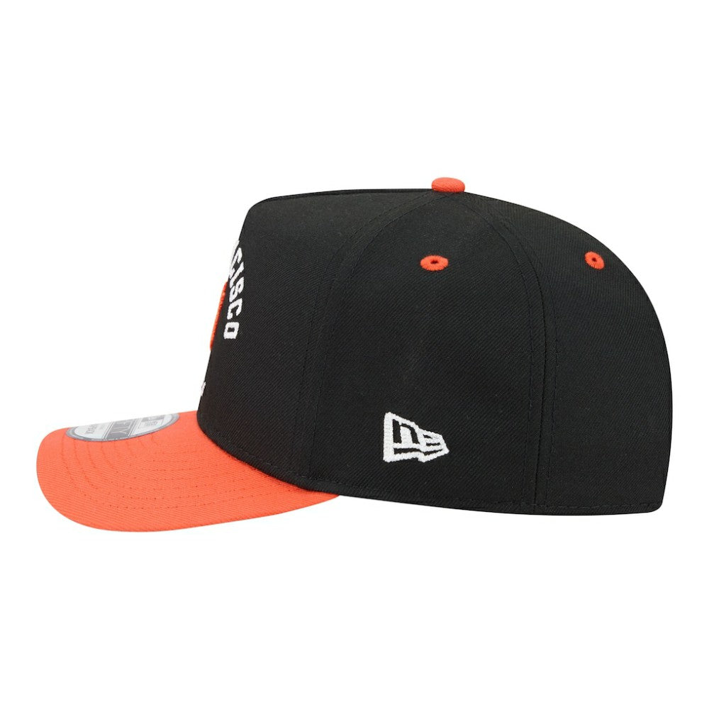 Black/Orange San Francisco Giants New Era Arched A-Frame 9FIFTY Adjustable Hat