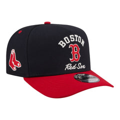 Navy/Red Boston Red Sox New Era Arched A-Frame 9FIFTY Adjustable Hat