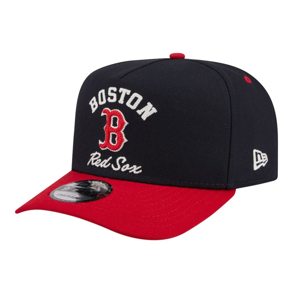 Navy/Red Boston Red Sox New Era Arched A-Frame 9FIFTY Adjustable Hat