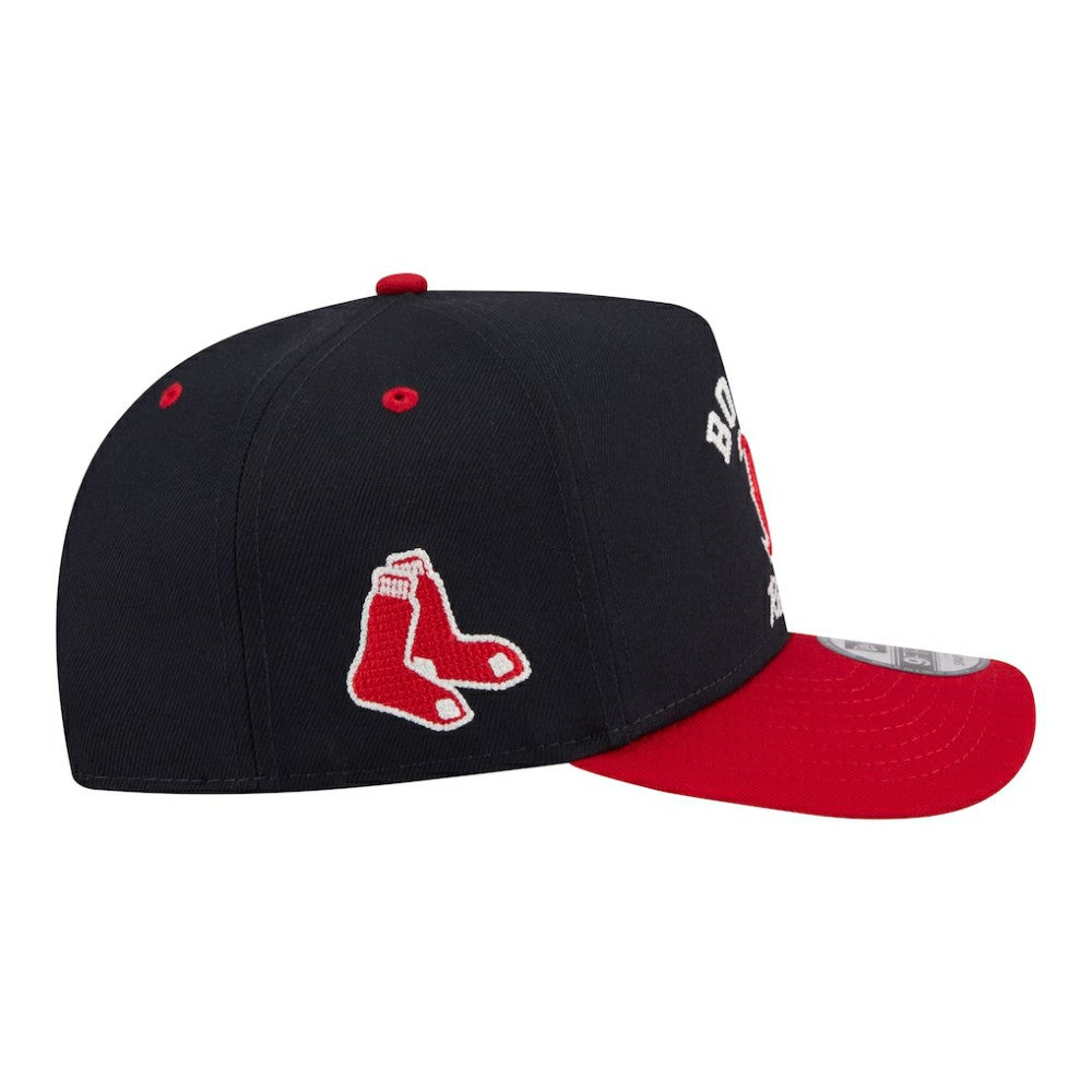 Navy/Red Boston Red Sox New Era Arched A-Frame 9FIFTY Adjustable Hat