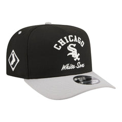 Black Chicago White Sox New Era Arched A-Frame 9FIFTY Adjustable Hat