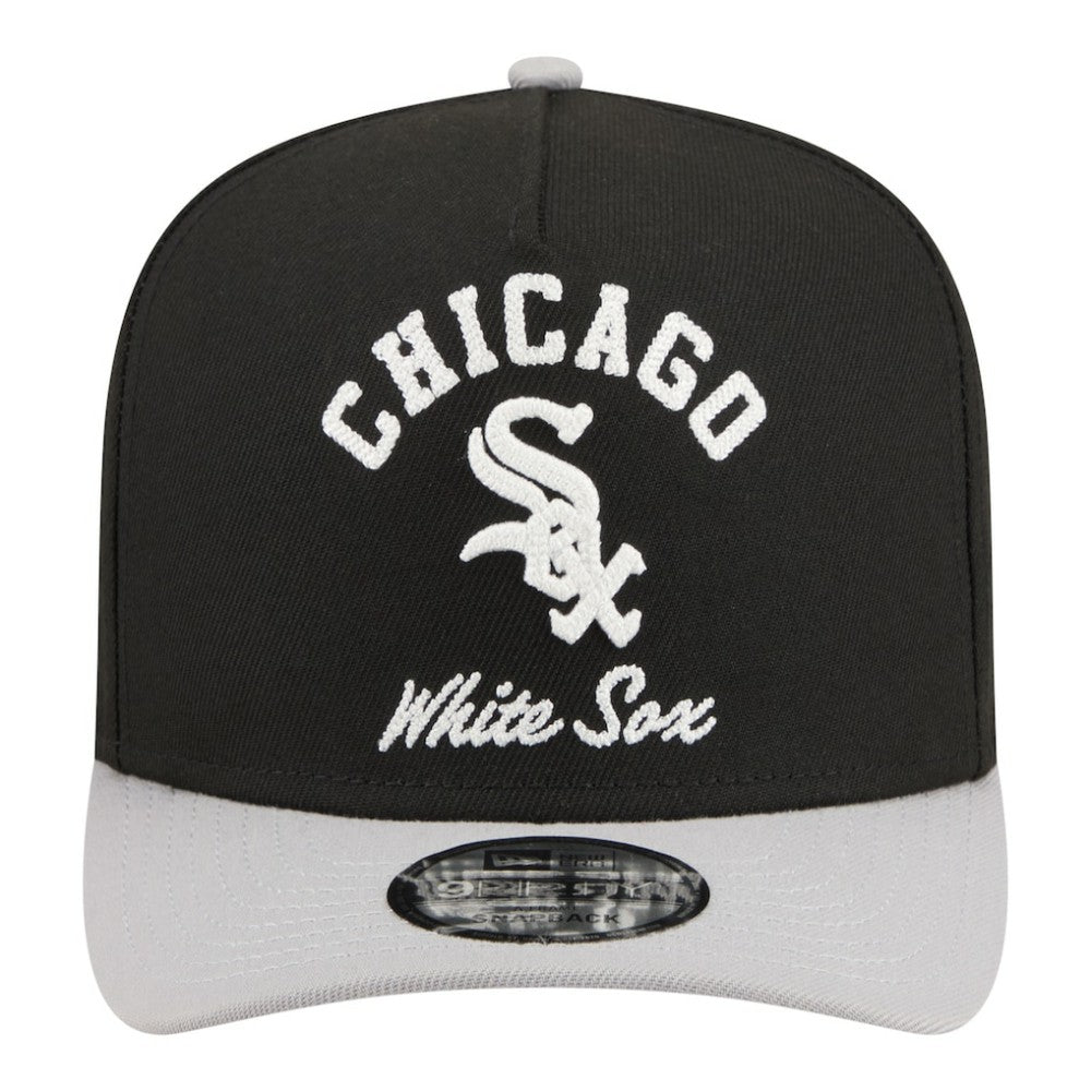 Black Chicago White Sox New Era Arched A-Frame 9FIFTY Adjustable Hat