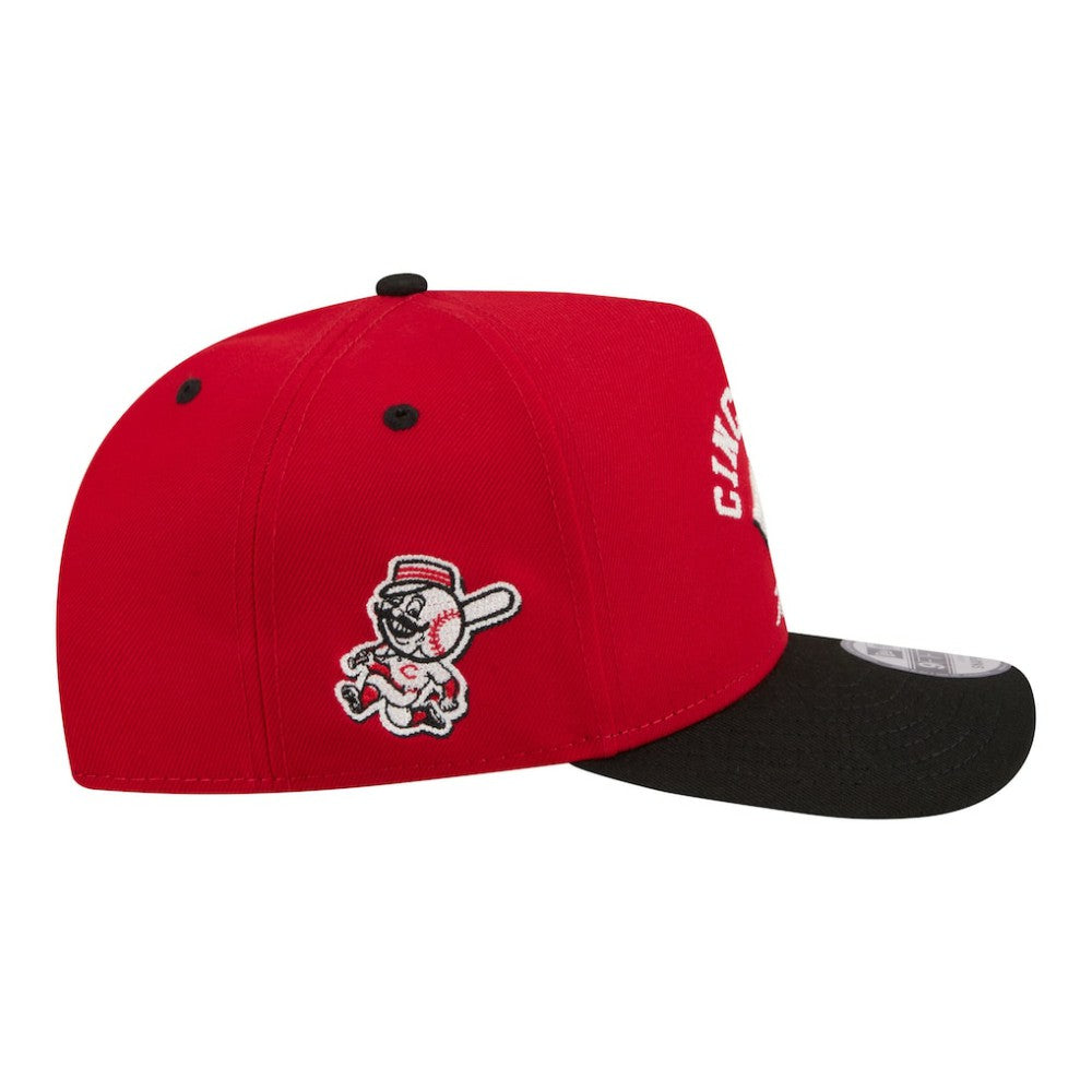 Red Cincinnati Reds New Era Arched A-Frame 9FIFTY Adjustable Hat