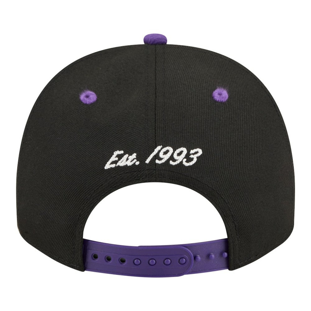 Black/Purple Colorado Rockies New Era Arched A-Frame 9FIFTY Adjustable Hat