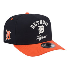 Navy/Orange Detroit Tigers New Era Arched A-Frame 9FIFTY Adjustable Hat