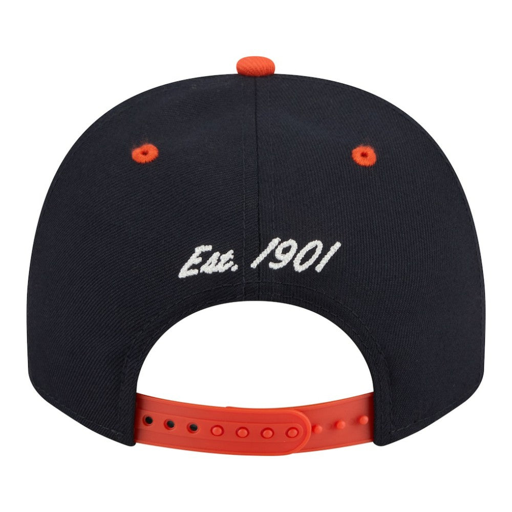 Navy/Orange Detroit Tigers New Era Arched A-Frame 9FIFTY Adjustable Hat