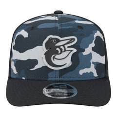 Black Baltimore Orioles New Era Tonal Camo 9SEVENTY Stretch-Snap Hat
