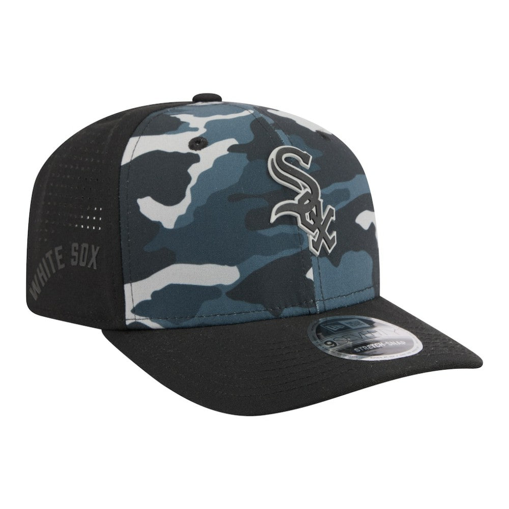 Black Chicago White Sox New Era Tonal Camo 9SEVENTY Stretch-Snap Hat