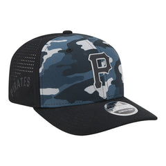Black Pittsburgh Pirates New Era Tonal Camo 9SEVENTY Stretch-Snap Hat