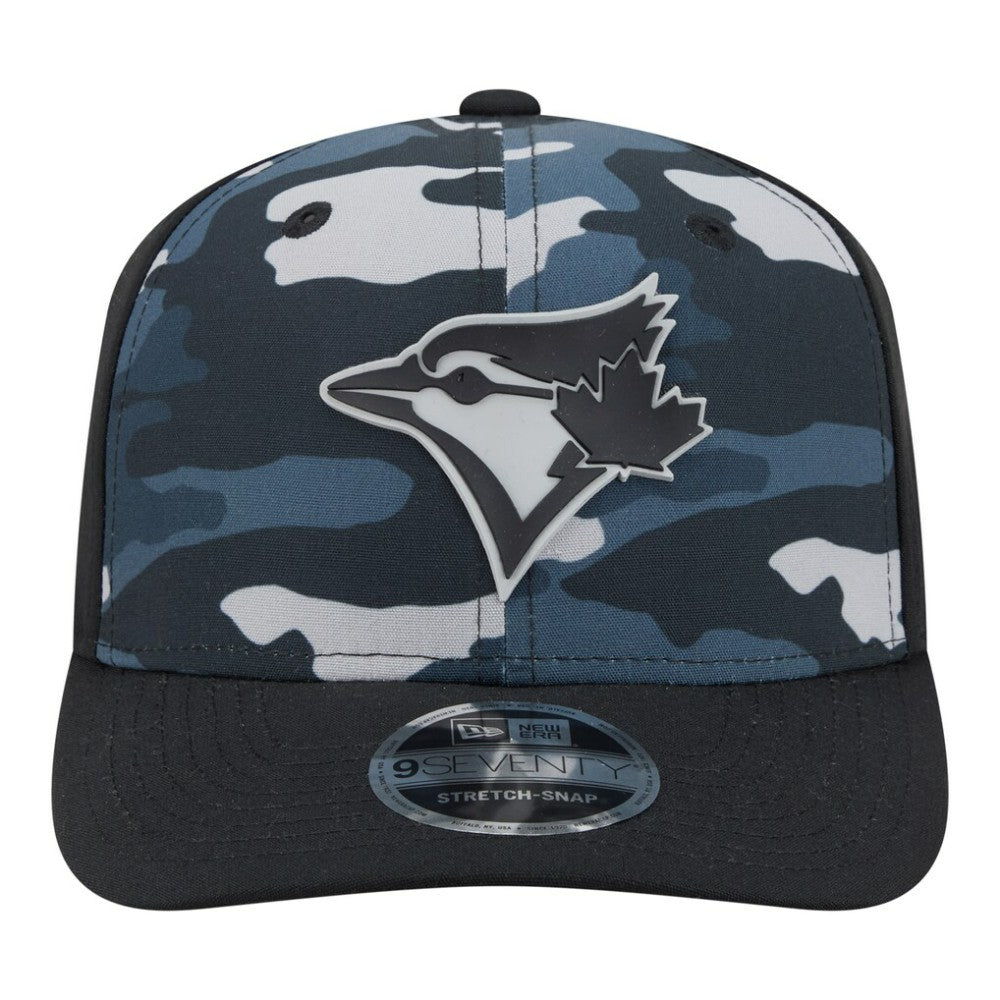 Black Toronto Blue Jays New Era Tonal Camo 9SEVENTY Stretch-Snap Hat