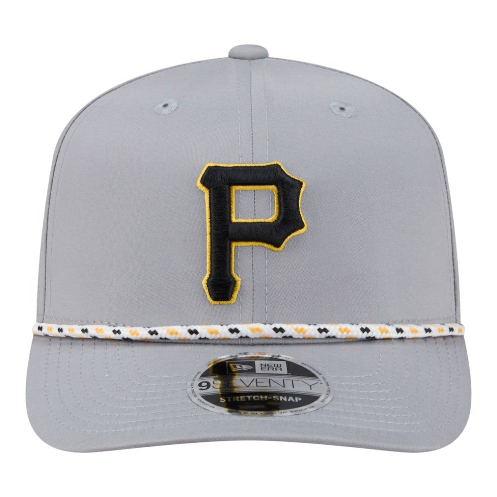 Gray Pittsburgh Pirates New Era Sport Rope 9SEVENTY Adjustable Hat