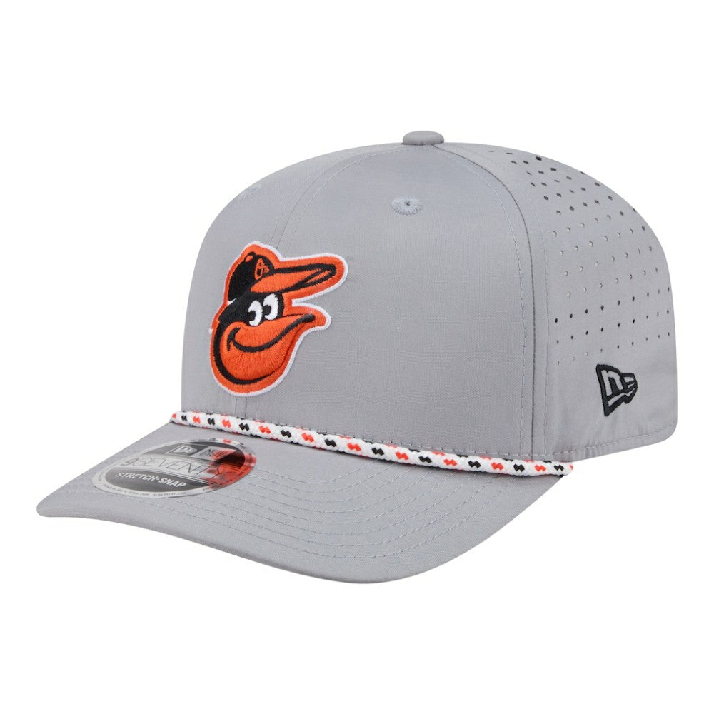 Gray Baltimore Orioles New Era Sport Rope 9SEVENTY Adjustable Hat