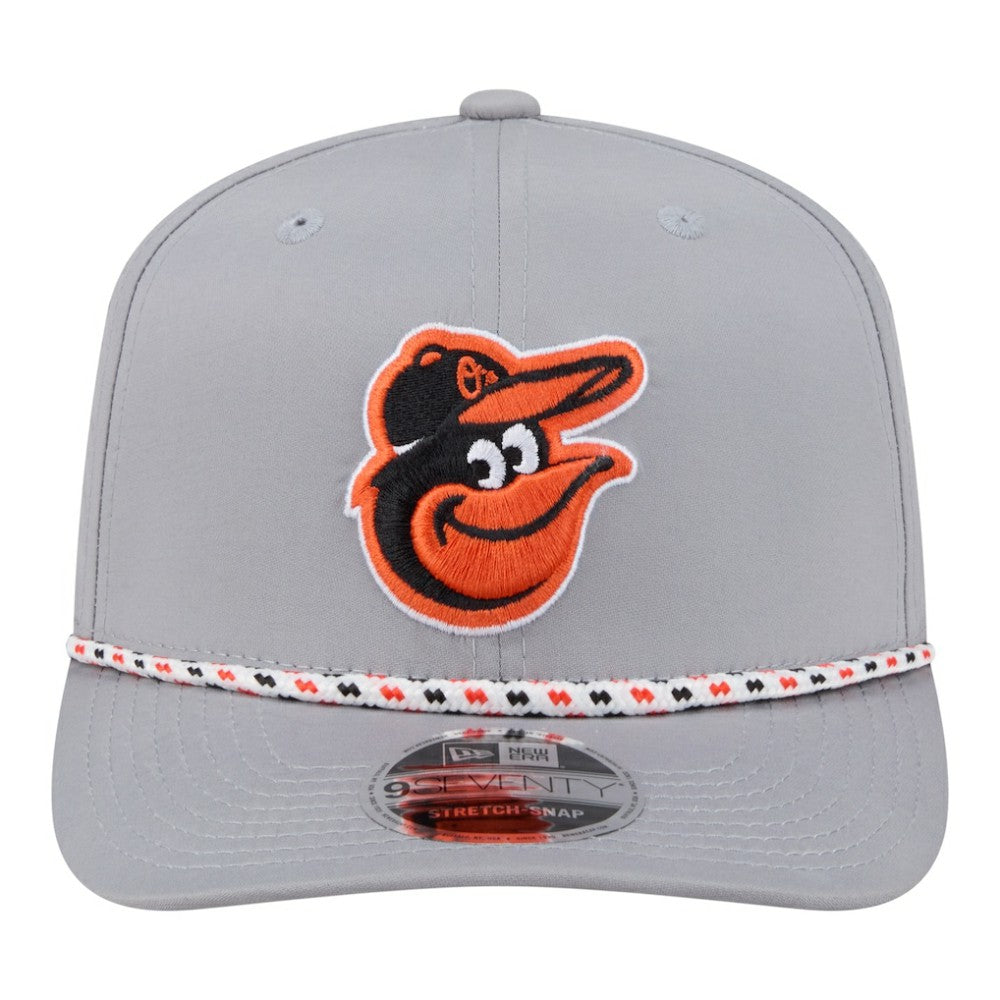 Gray Baltimore Orioles New Era Sport Rope 9SEVENTY Adjustable Hat