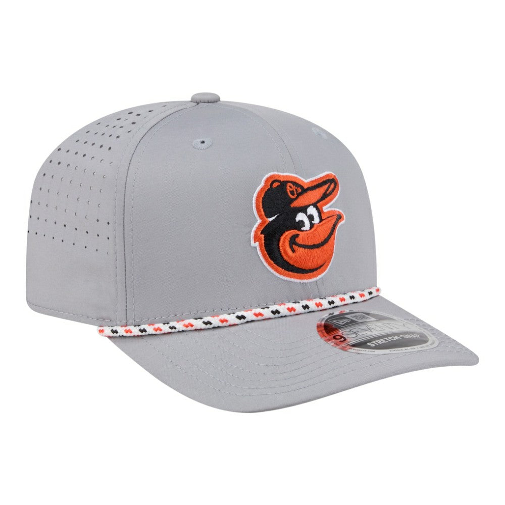 Gray Baltimore Orioles New Era Sport Rope 9SEVENTY Adjustable Hat