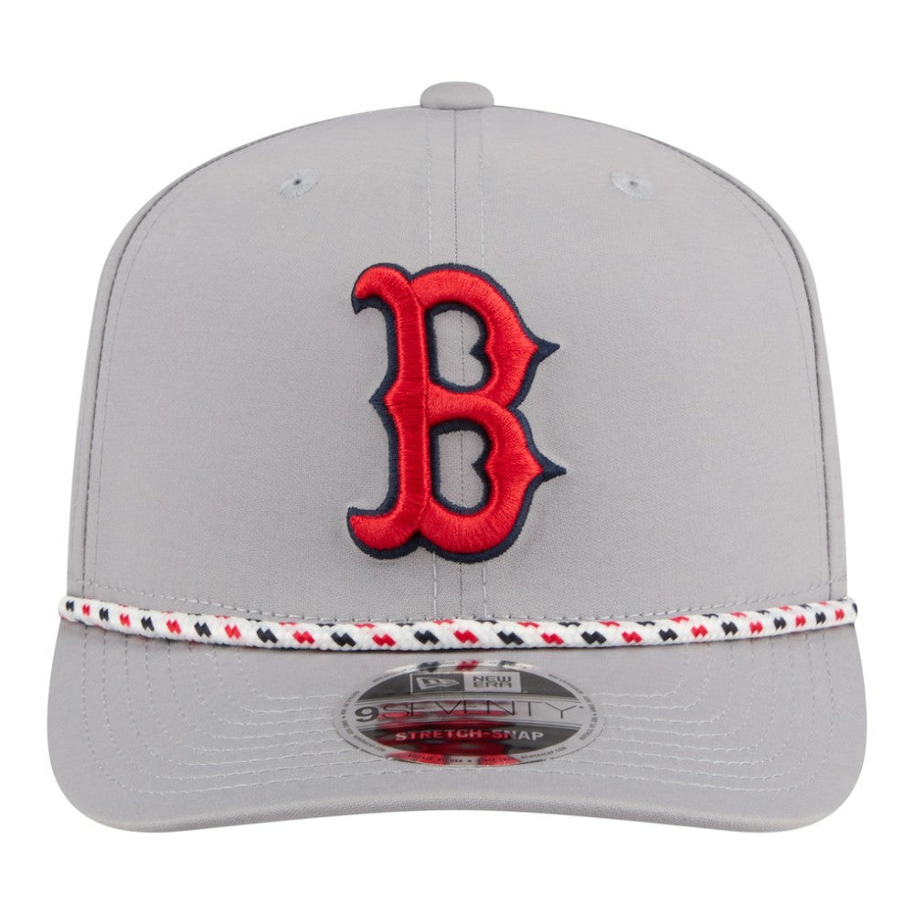 Gray Boston Red Sox New Era Sport Rope 9SEVENTY Adjustable Hat