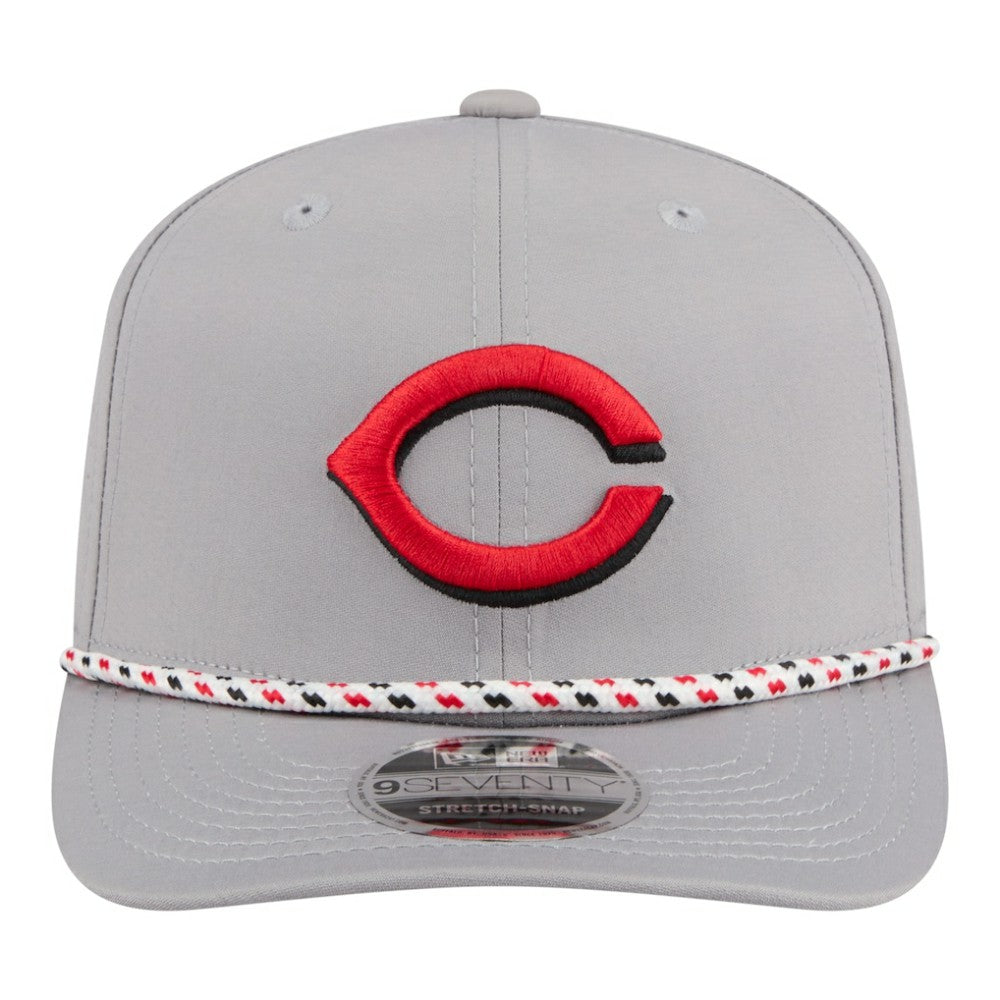 Gray Cincinnati Reds New Era Sport Rope 9SEVENTY Adjustable Hat