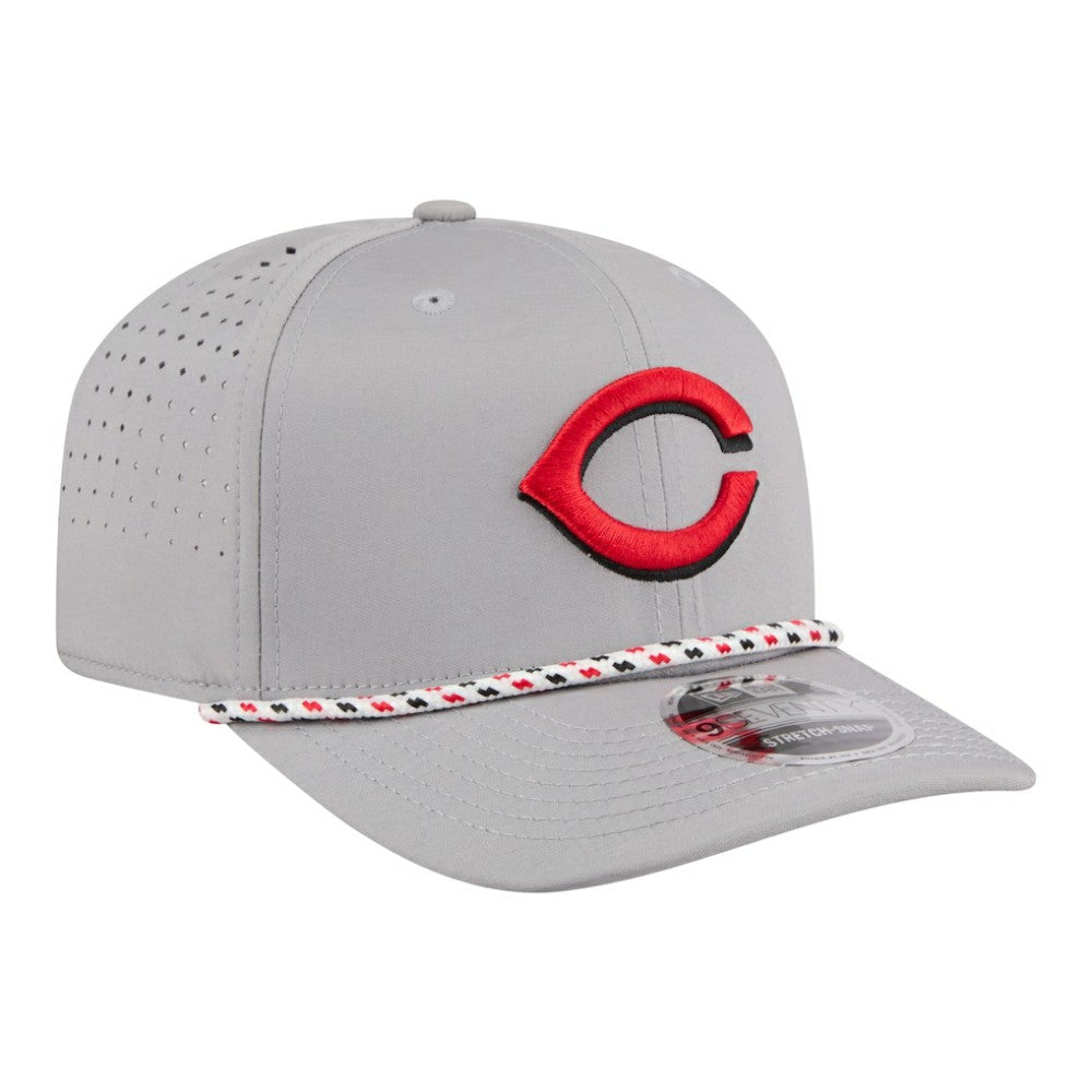 Gray Cincinnati Reds New Era Sport Rope 9SEVENTY Adjustable Hat