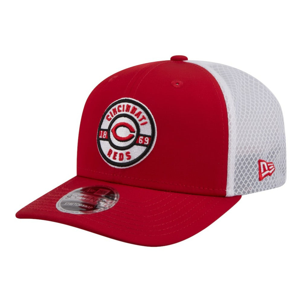 Red Cincinnati Reds New Era Active 9SEVENTY Adjustable Trucker Hat