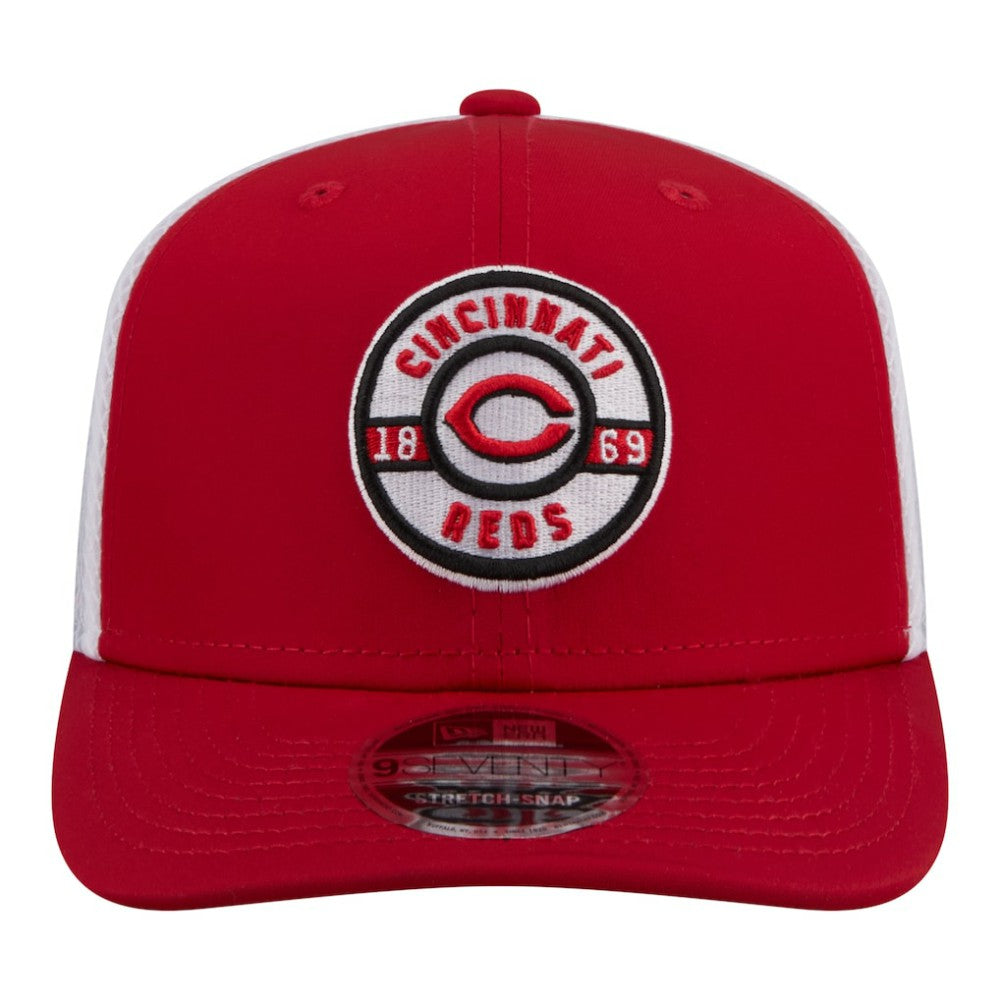 Red Cincinnati Reds New Era Active 9SEVENTY Adjustable Trucker Hat