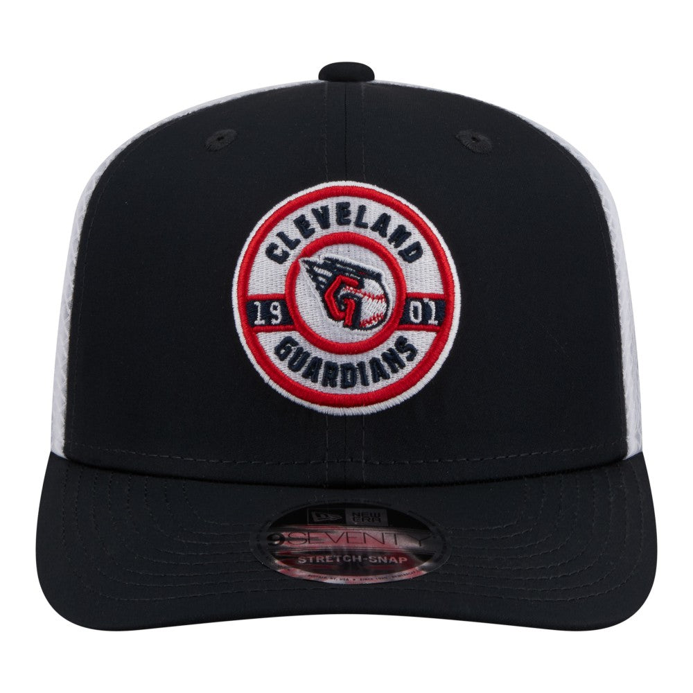 Navy Cleveland Guardians New Era Active 9SEVENTY Adjustable Trucker Hat