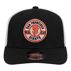 Black San Francisco Giants New Era Active 9SEVENTY Adjustable Trucker Hat