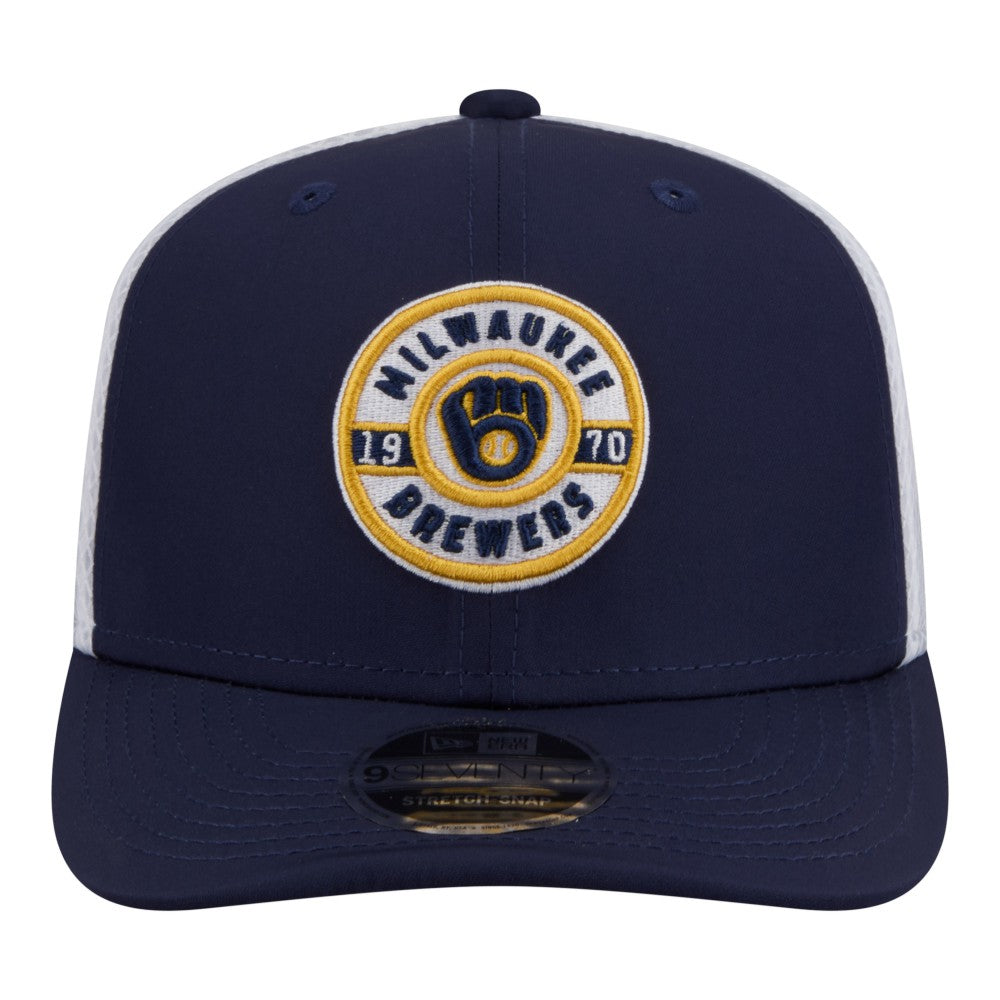 Navy Milwaukee Brewers New Era Active 9SEVENTY Adjustable Trucker Hat