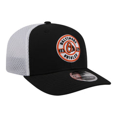 Black Baltimore Orioles New Era Active 9SEVENTY Adjustable Trucker Hat