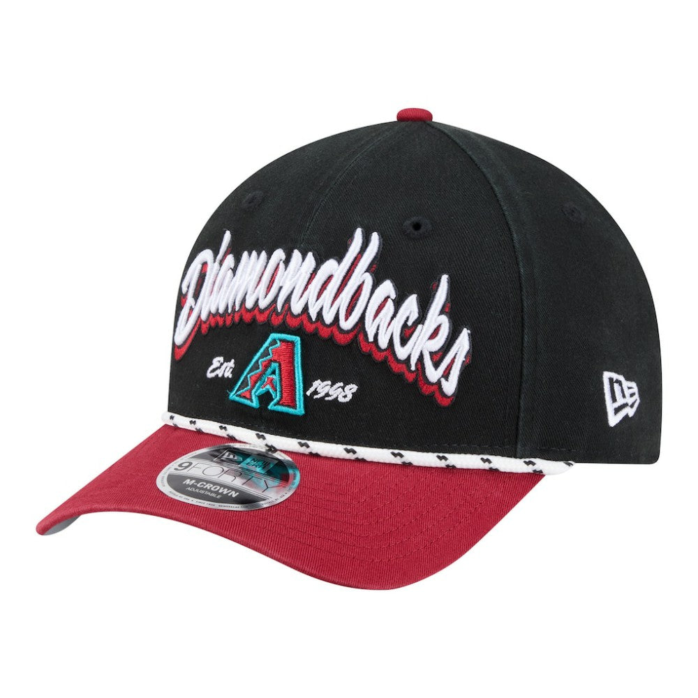 Black/Red Arizona Diamondbacks New Era Team Loyal 9FORTY M-Crown Adjustable Hat
