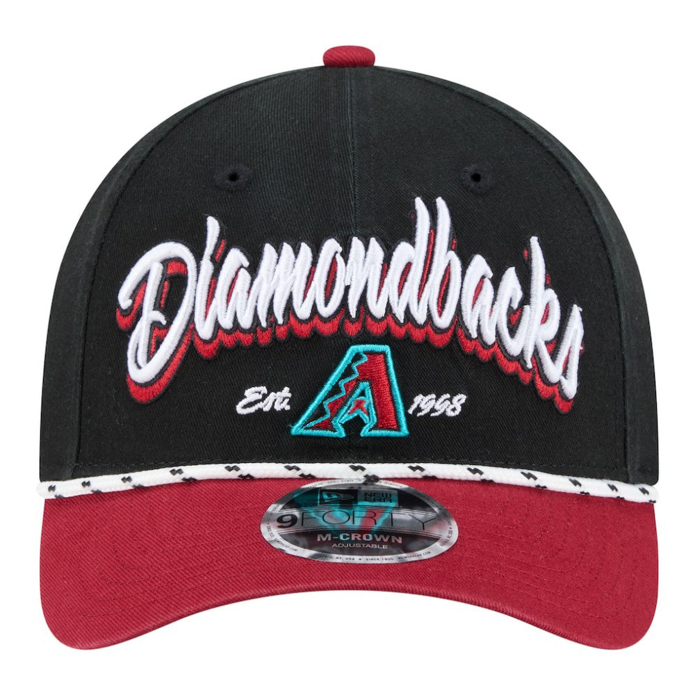 Black/Red Arizona Diamondbacks New Era Team Loyal 9FORTY M-Crown Adjustable Hat