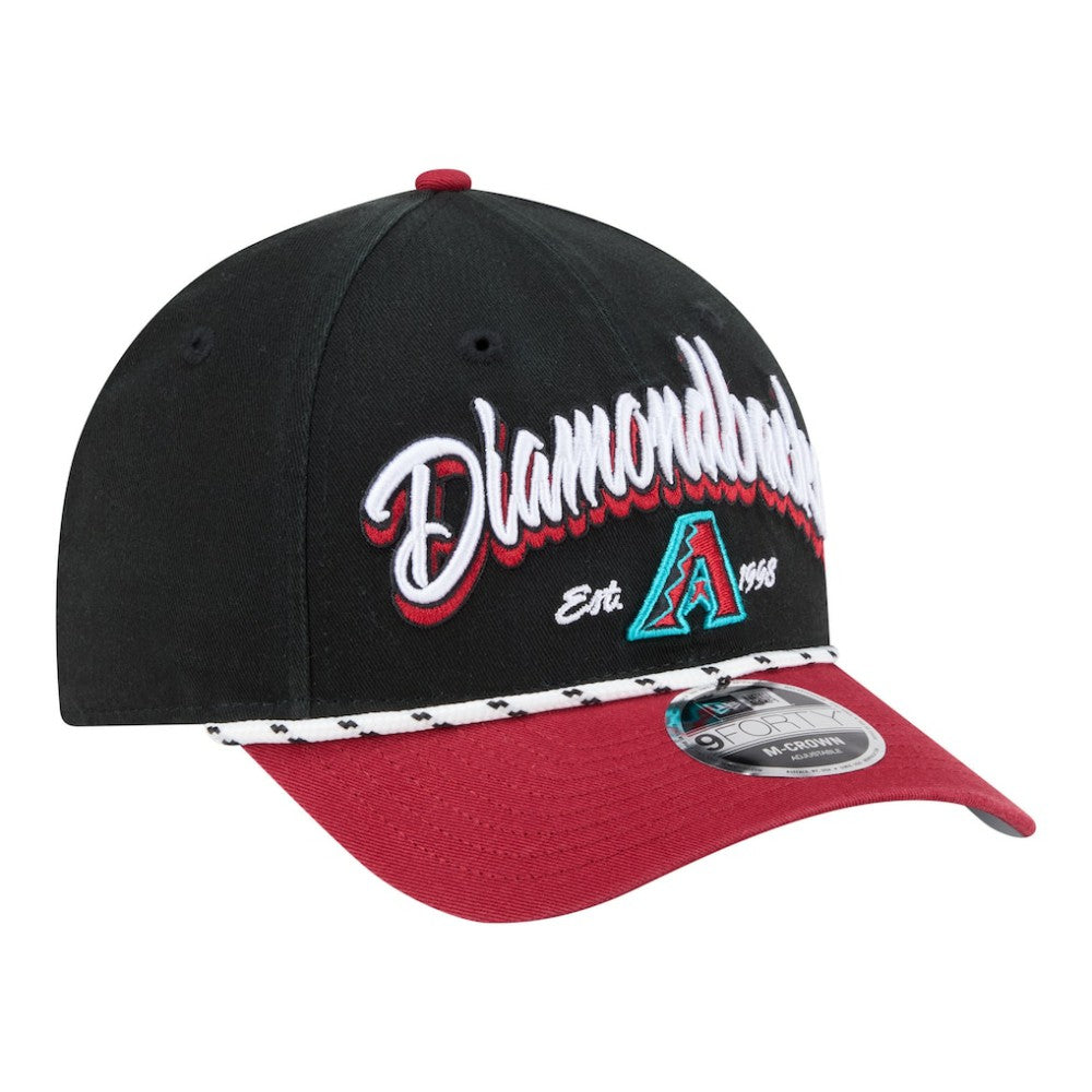 Black/Red Arizona Diamondbacks New Era Team Loyal 9FORTY M-Crown Adjustable Hat