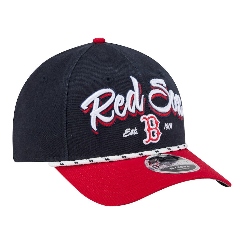 Navy/Red Boston Red Sox New Era Team Loyal 9FORTY M-Crown Adjustable Hat
