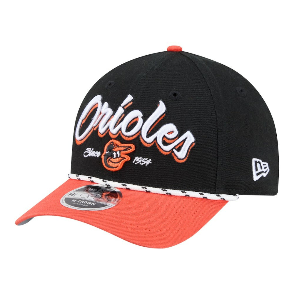 Black/Orange Baltimore Orioles New Era Team Loyal 9FORTY M-Crown Adjustable Hat