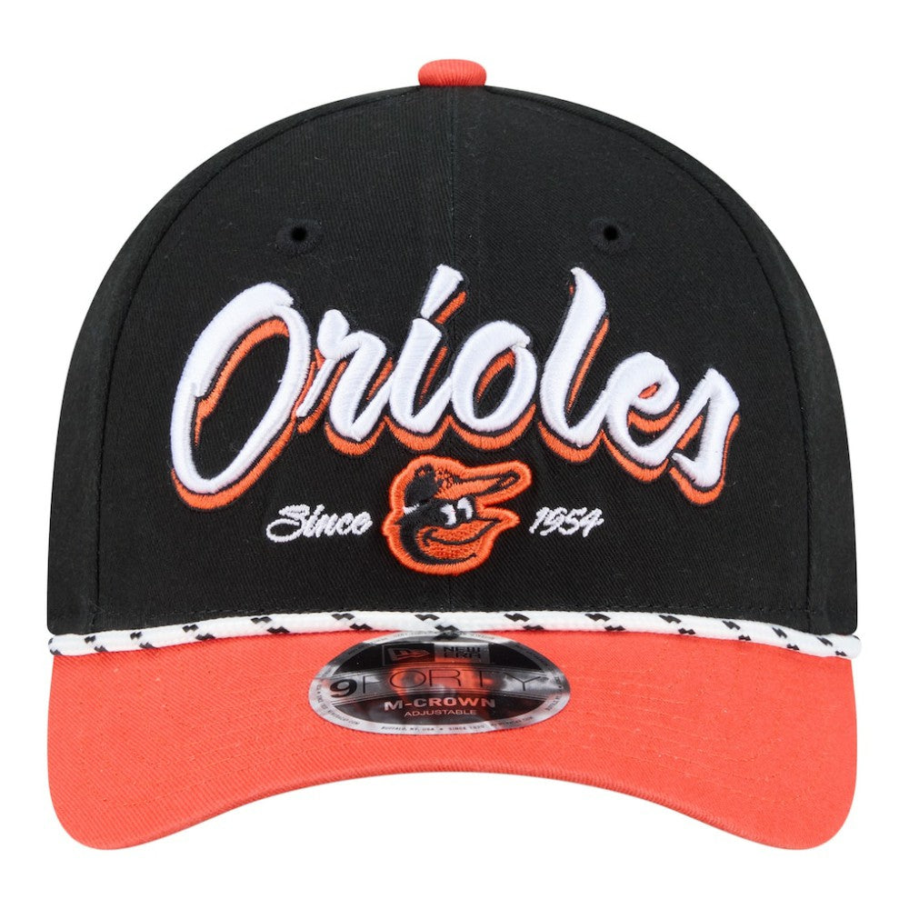 Black/Orange Baltimore Orioles New Era Team Loyal 9FORTY M-Crown Adjustable Hat