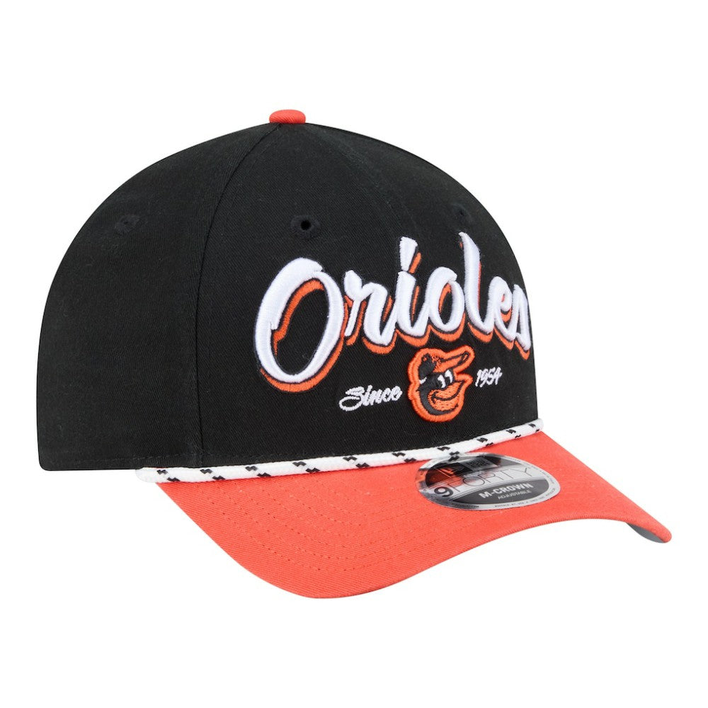 Black/Orange Baltimore Orioles New Era Team Loyal 9FORTY M-Crown Adjustable Hat