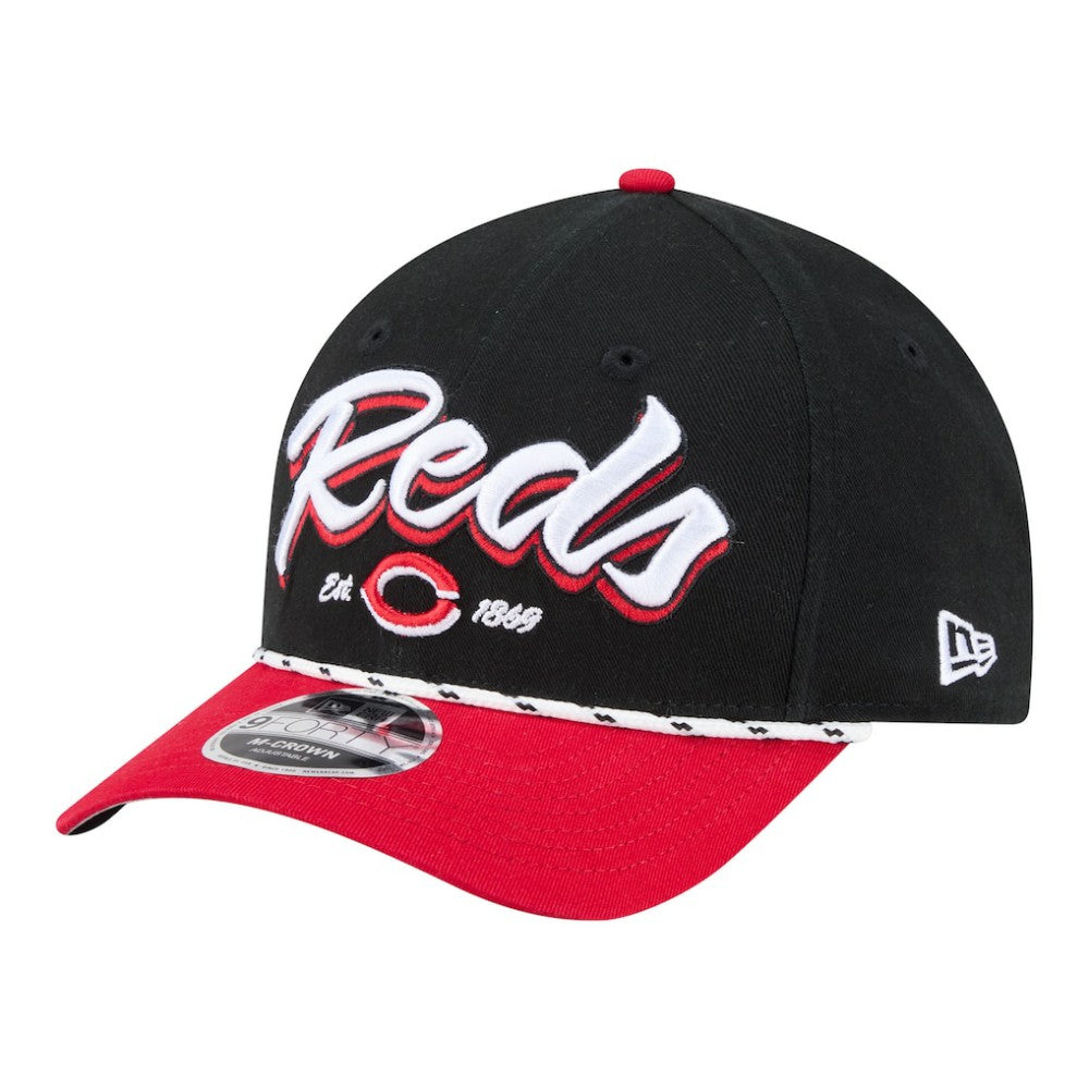 Black/Red Cincinnati Reds New Era Team Loyal 9FORTY M-Crown Adjustable Hat