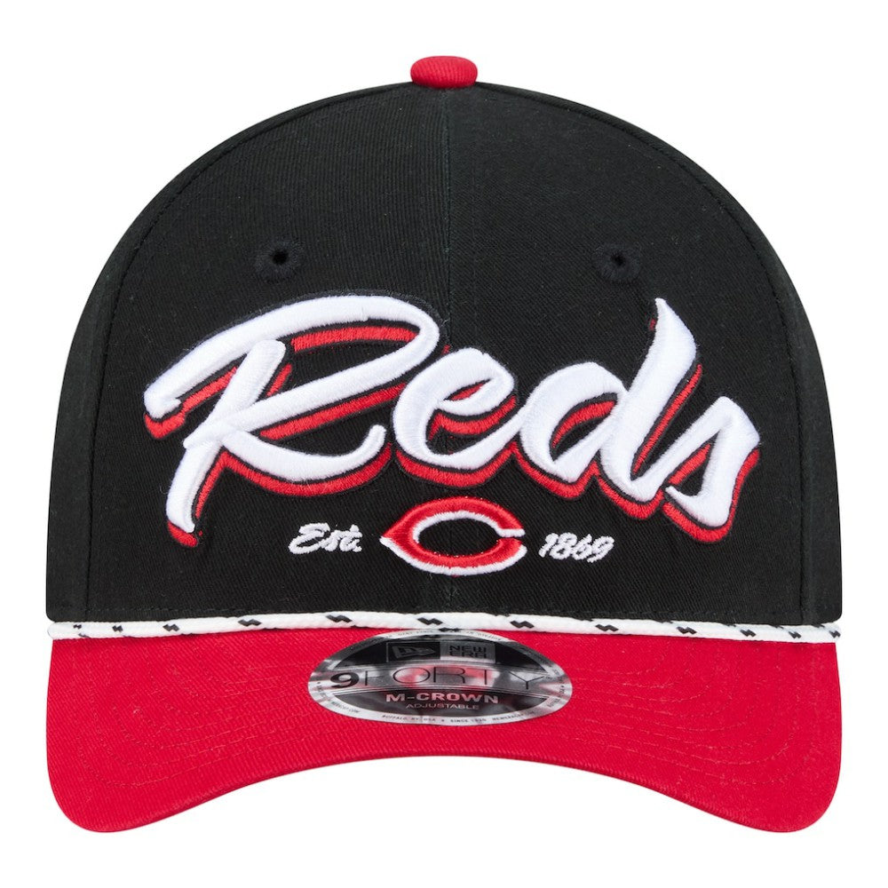 Black/Red Cincinnati Reds New Era Team Loyal 9FORTY M-Crown Adjustable Hat