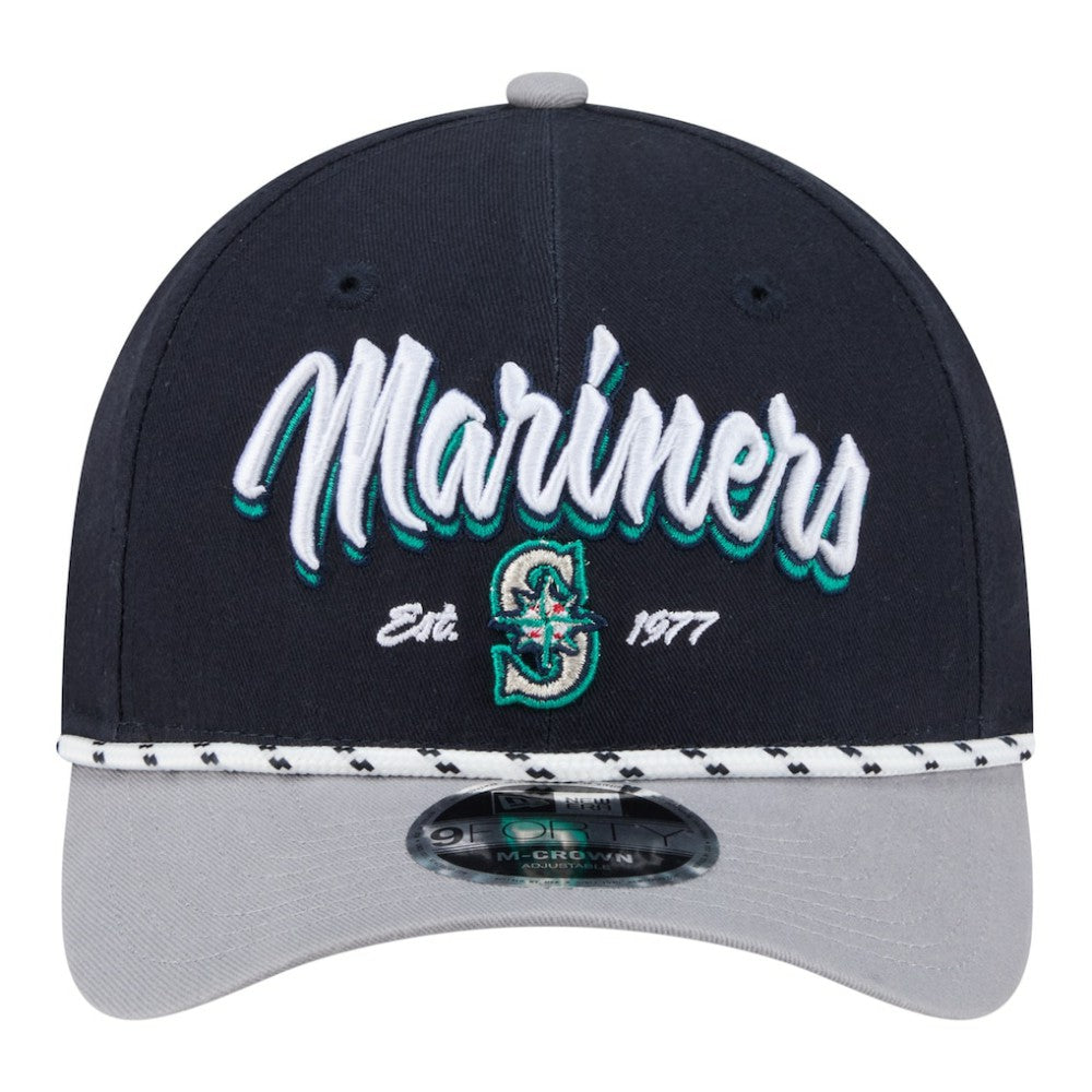 Navy/Gray Seattle Mariners New Era Team Loyal 9FORTY M-Crown Adjustable Hat