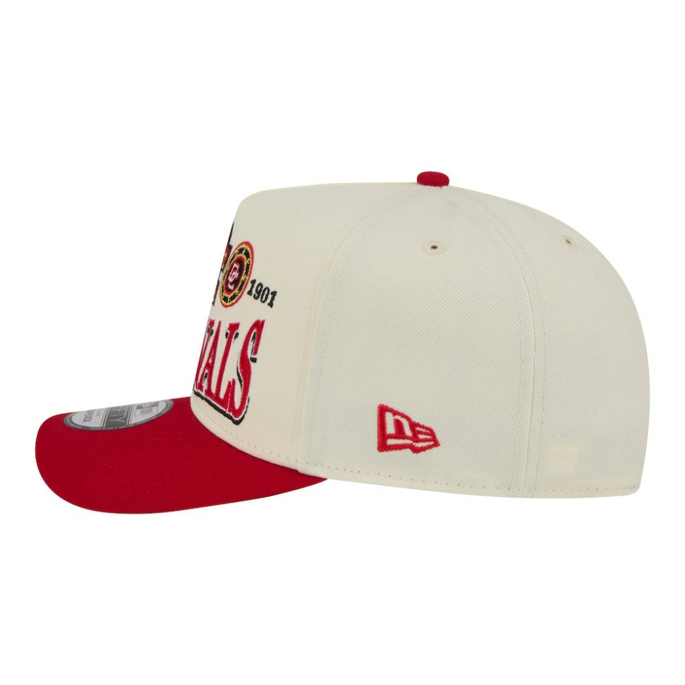 Cream Washington Nationals New Era Throwback Tri-Hit A-Frame 9FIFTY Adjustable Hat