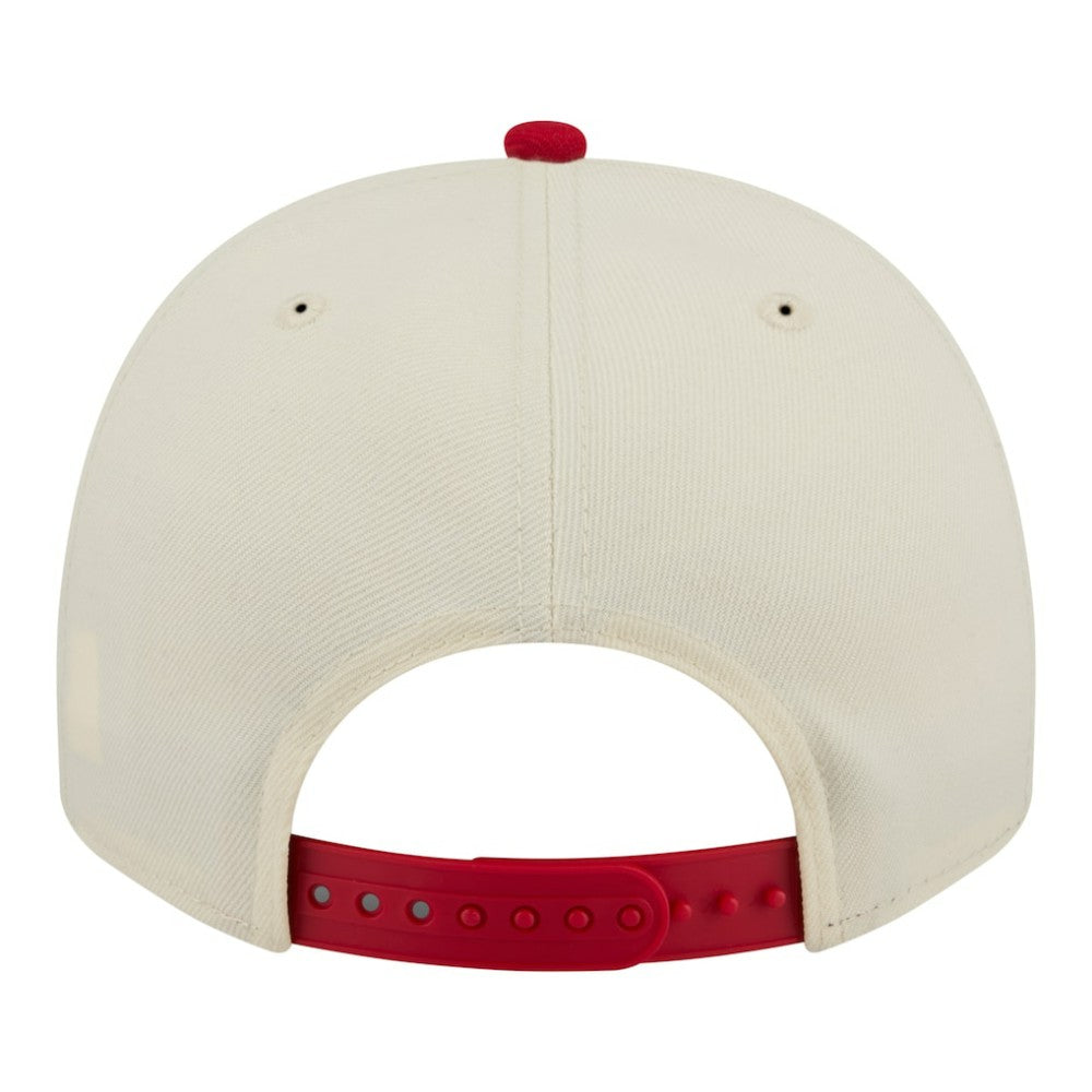 Cream Cincinnati Reds New Era Throwback Tri-Hit A-Frame 9FIFTY Adjustable Hat